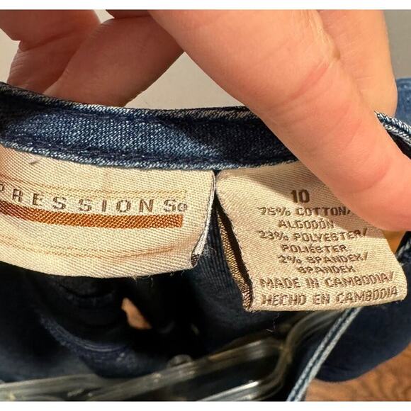 Vintage Expressions Size 10 Modest Sleeveless Denim Dress VTG Work Jean Country - Picture 5 of 6